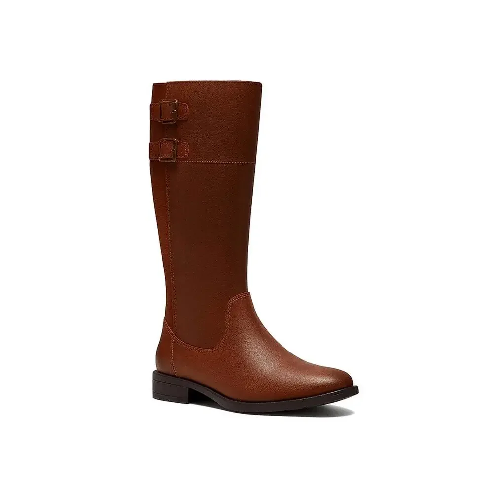 Clarks Women's Adalynn Hope Leather Tan Boots Size 7 W MSRP $190